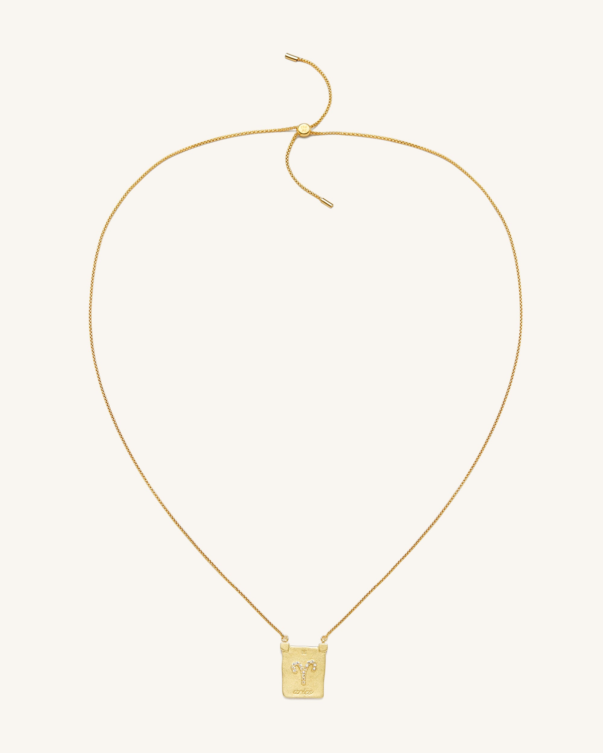 Zodiac Pendant Necklace - 18ct Gold Plated - Image 2