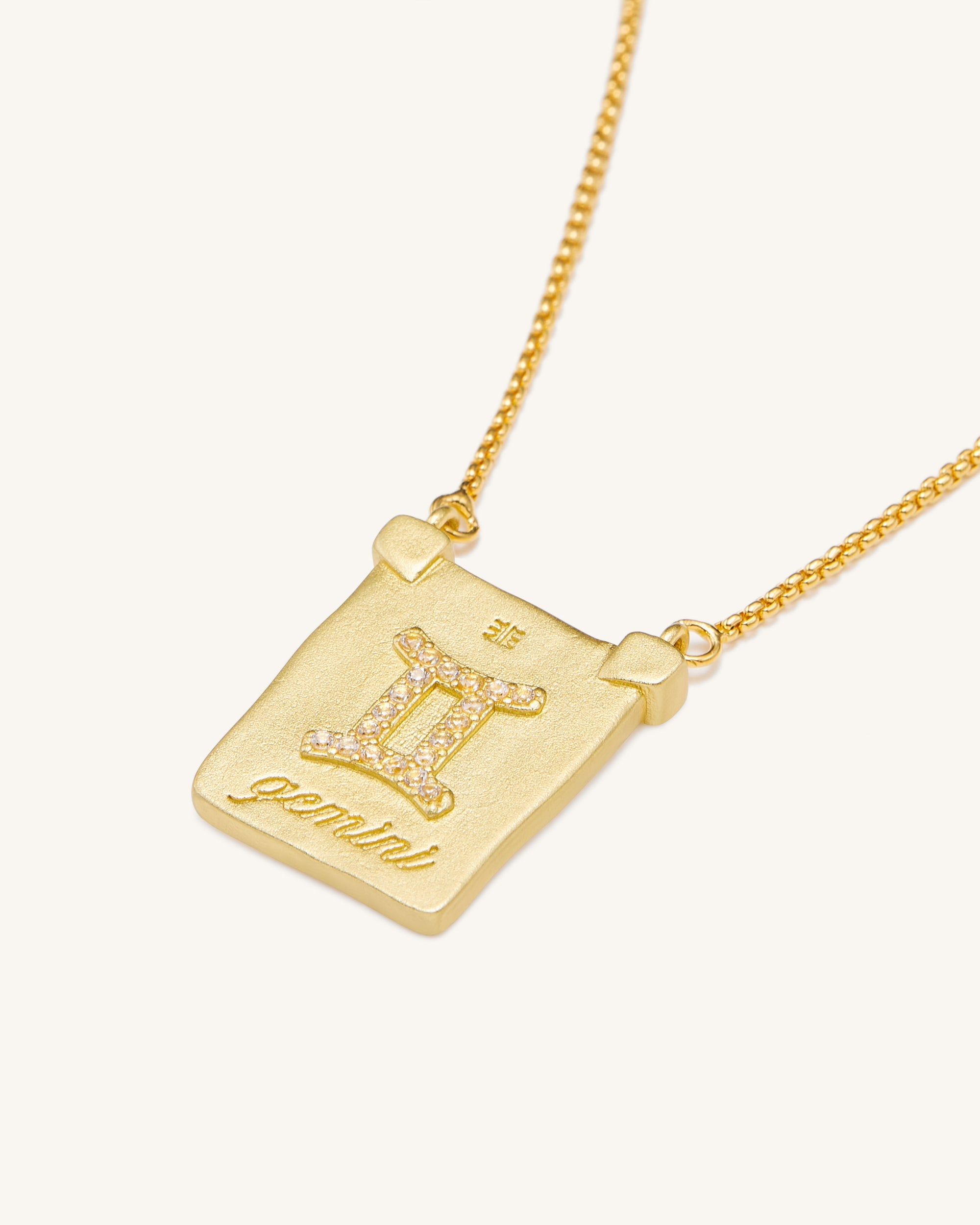 Zodiac Pendant Necklace - 18ct Gold Plated - Image 9