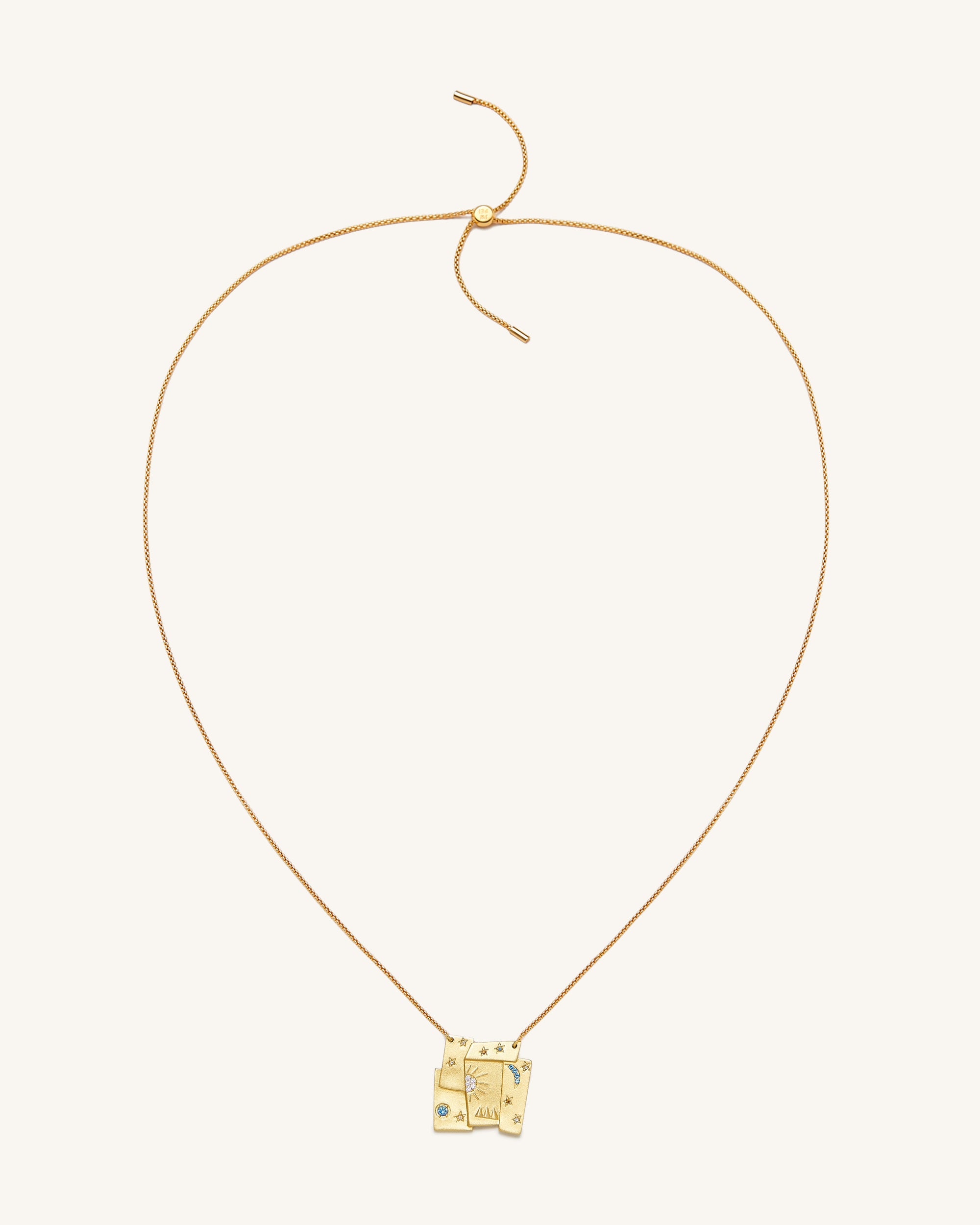 Cosmos Combination Necklace - 18ct Gold Plated & Multicolor Zircon - Image 2