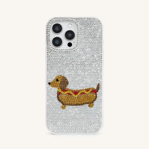 Dachshund Hot Dog Phone Case - White