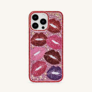 Kiss of Glamour Phone Case - Multicolor Red