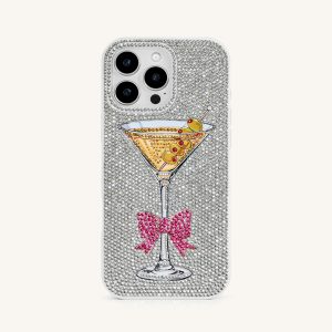 Sparkling Martini Phone Case - Multicolor White