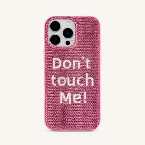 Don't Touch Me! Phone Case - Multicolor Pink