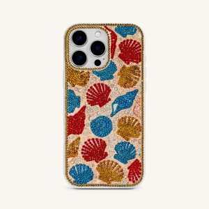 Seashell Pattern Phone Case - Multicolor Gold