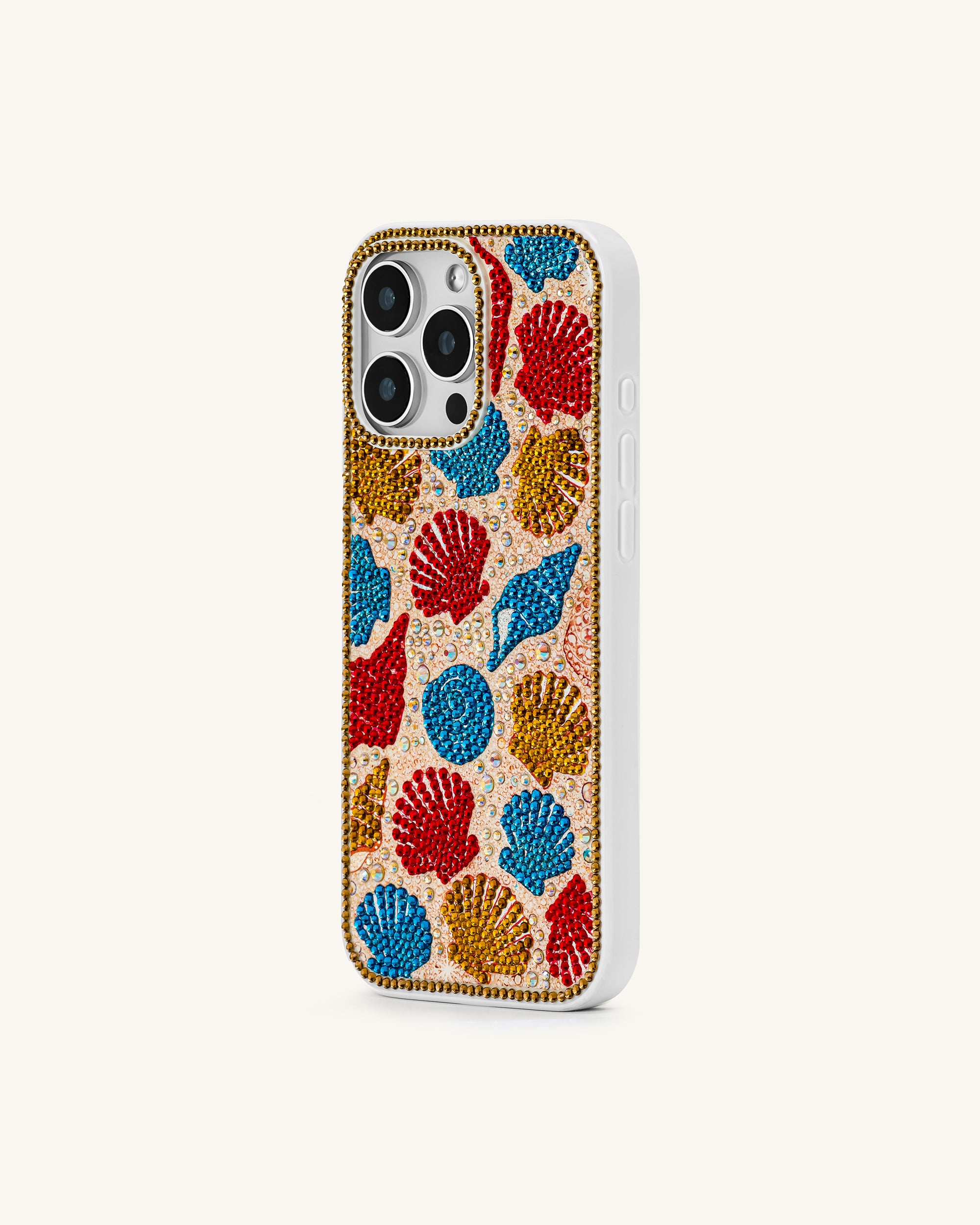Seashell Pattern Phone Case - Multicolor Gold - Image 2