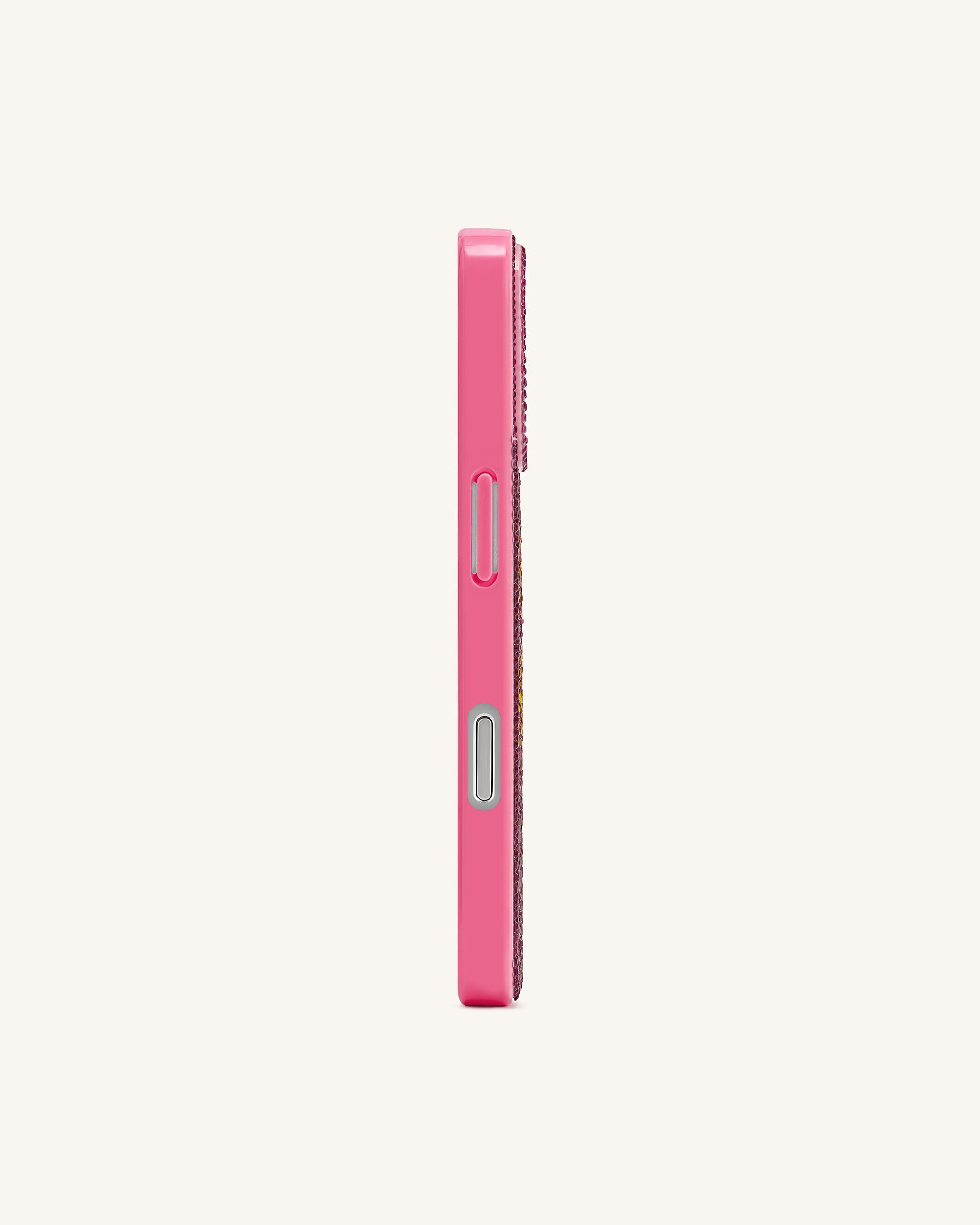 So What Rhinestone Phone Case - Pink - Image 3