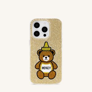 Honey Bear Artificial Crystal Phone Case - Neutral