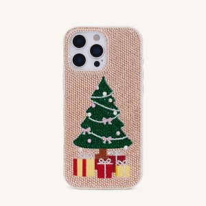 Christmas Tree Bling Phone Case - Gold