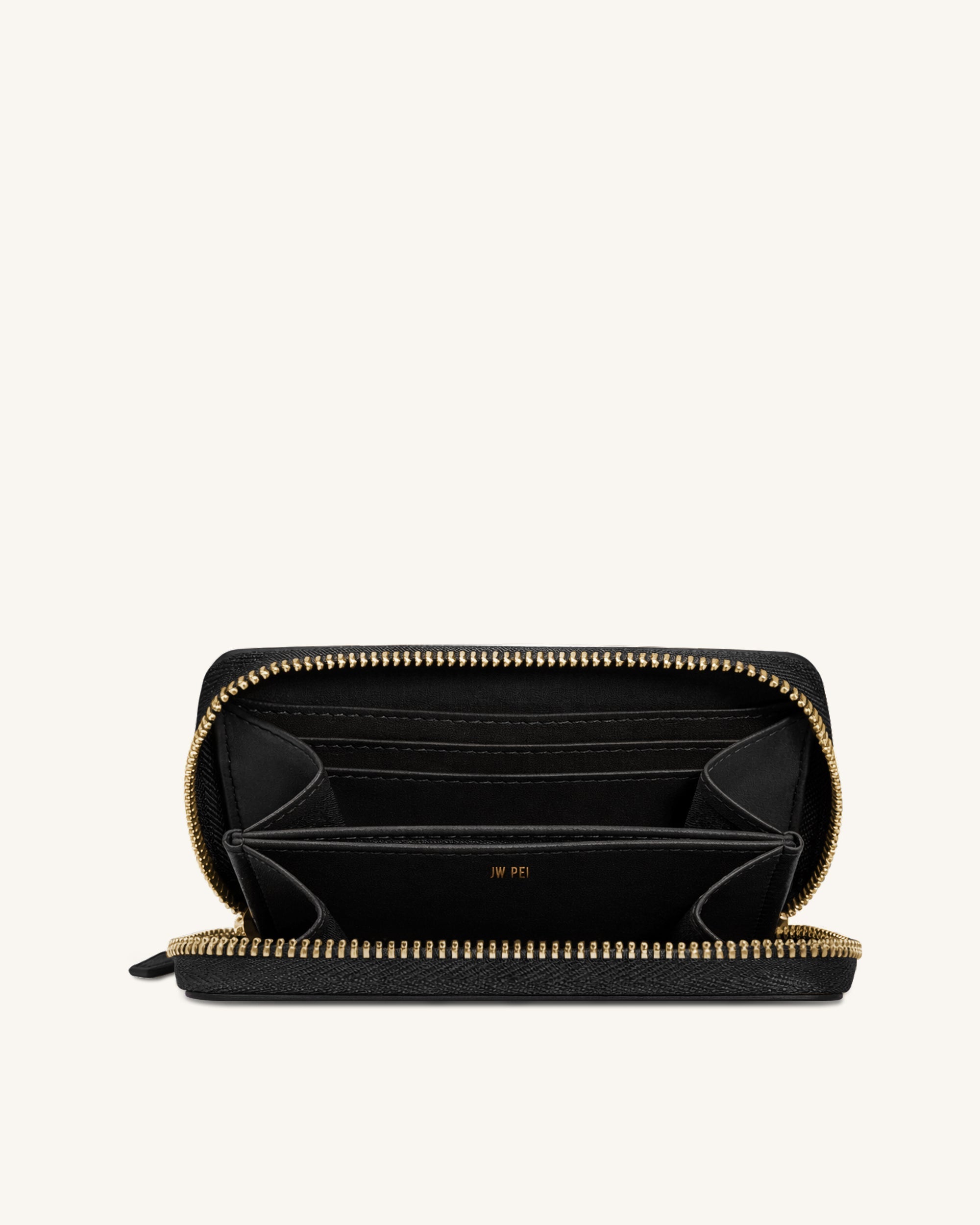 Maeve Dachshund Metal Emblem Zip Wallet - Black - Image 3