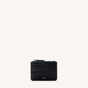 Seren Zipped Card Case - Black