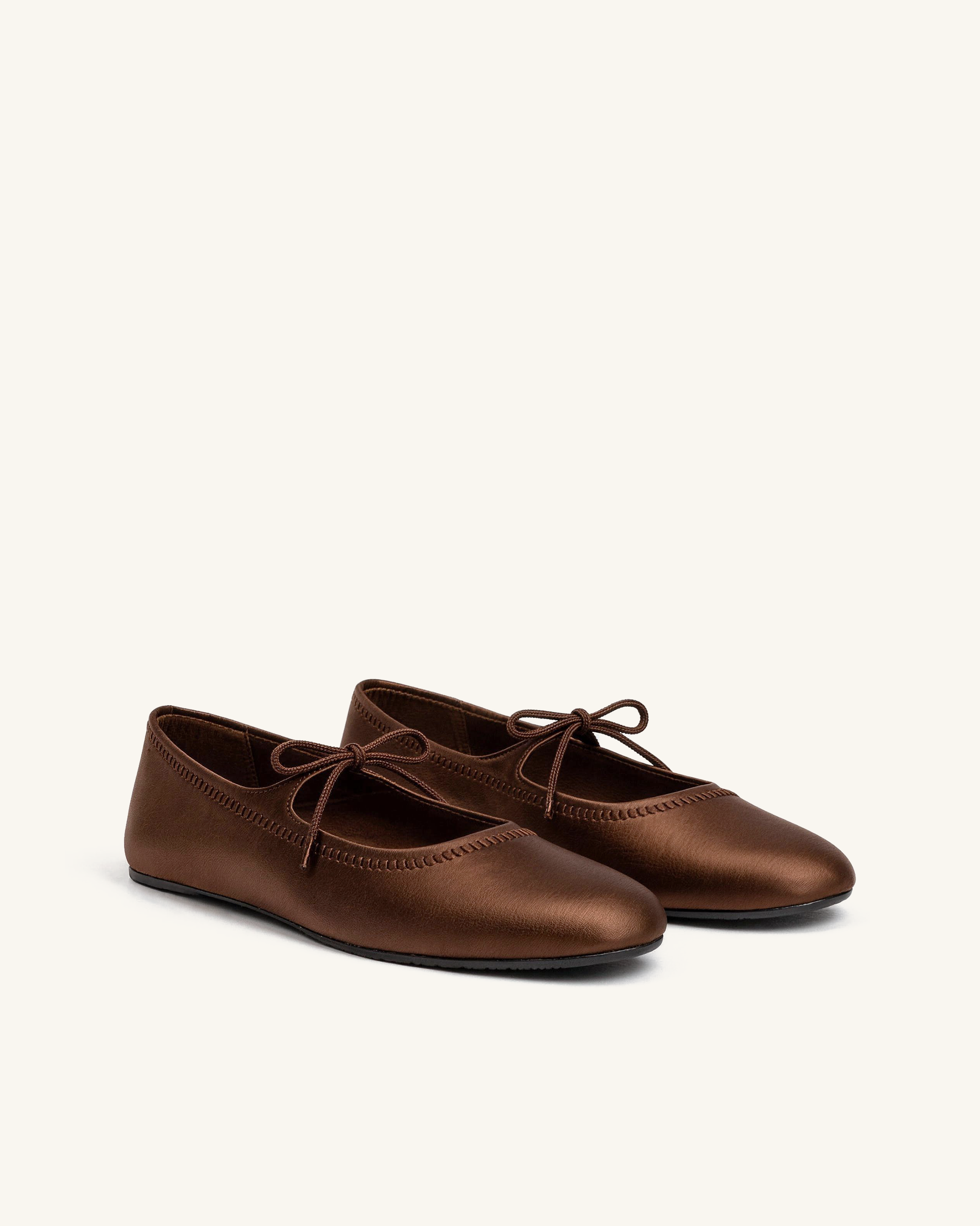Sophie Bow Flats ?C Brown
