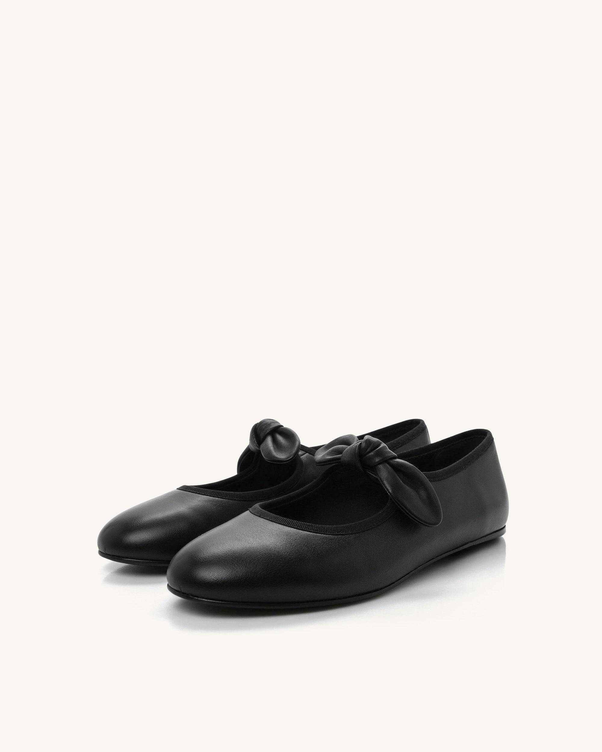 Ella Bow Mary Janes ?C Black