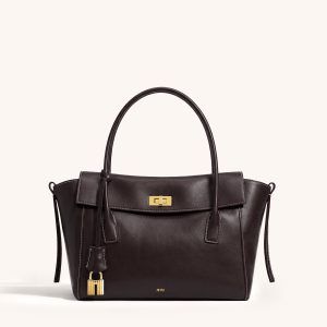 Quinn Structured Tote - Brown