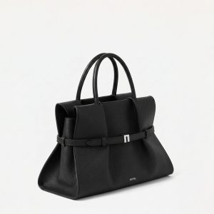 Ava Top Handle Bag - Black