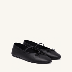 Mila Bow Mary Janes ?C Black