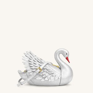 Alani Swan Shaped Crossbody Bag - Silver