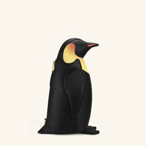 Pia Penguin Crossbody Bag - Black