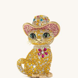Glamorous Cat Clutch - Multicolor Gold